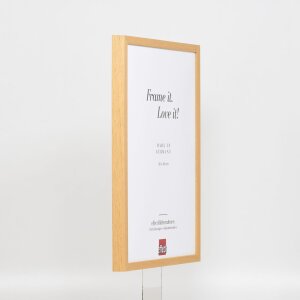 Telaio effetto legno profilo 35 rovere 30x45 cm vetro antiriflesso