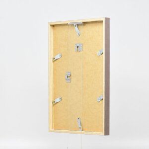 Telaio in legno effetto profilo 35 marrone 50x65 cm vetro antiriflesso