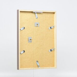 Telaio in legno effetto profilo 35 marrone 50x65 cm vetro antiriflesso
