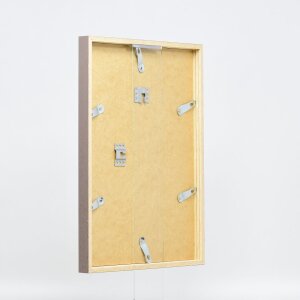 Telaio in legno effetto profilo 35 marrone 50x65 cm vetro antiriflesso