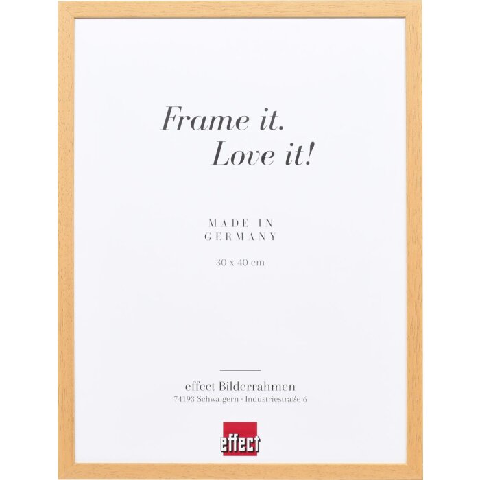 Telaio effetto legno profilo 35 rovere 10,5x14,8 cm vetro antiriflesso
