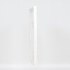 Cornice barocca effetto legno profilo 37 bianco 21x28 cm vetro antiriflesso