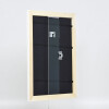 Cornice barocca effetto legno profilo 37 bianco 23x70 cm vetro antiriflesso