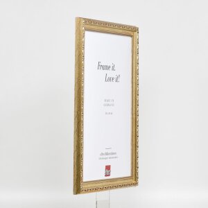 Cornice barocca effetto legno profilo 37 argento antico 25x35 cm vetro antiriflesso