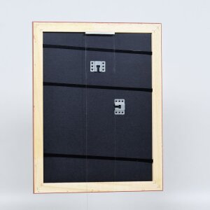 Cornice barocca effetto legno profilo 37 argento antico 30x30 cm vetro antiriflesso