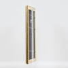 Cornice barocca effetto legno profilo 37 argento antico 30x30 cm vetro antiriflesso