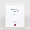 Effetto legno Telaio barocco Profilo 37 bianco 42x59,4 cm Vetro antiriflesso