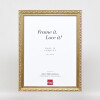 Cornice barocca effetto legno Profilo 37 argento antico 50x50 cm vetro antiriflesso