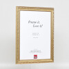 Cornice barocca effetto legno profilo 37 argento antico 50x75 cm vetro antiriflesso
