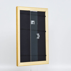 Effetto legno Cornice barocca Profilo 37 oro antico 59,4x84,1 cm Vetro antiriflesso