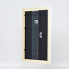 Effetto legno Telaio barocco Profilo 37 bianco 60x90 cm Vetro antiriflesso