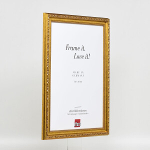 Effetto legno Telaio barocco Profilo 37 oro antico 70x70 cm vetro antiriflesso