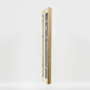 Cornice barocca effetto legno profilo 37 argento antico 61x91,5 cm vetro antiriflesso
