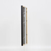 Cornice effetto legno massello profilo 39 nero 7x10 cm vetro antiriflesso