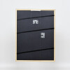 Effetto cornice in legno massiccio Profilo 39 nero 9x13 cm Vetro antiriflesso