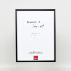 Effetto cornice in legno massiccio Profilo 39 nero 9x13 cm Vetro antiriflesso