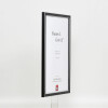 Effetto cornice in legno massiccio Profilo 39 nero 9x13 cm Vetro antiriflesso