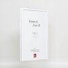 Cornice effetto legno massello profilo 39 bianco 9x13 cm vetro antiriflesso
