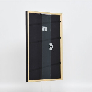 Cornice effetto legno massello profilo 39 nero 20x30 cm vetro antiriflesso