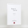 Cornice effetto legno massello Profilo 39 bianco 21x28 cm Vetro antiriflesso