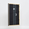 Cornice effetto legno massello profilo 39 nero 25x30 cm vetro antiriflesso