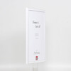 Cornice effetto legno massello Profilo 39 bianco 25x35 cm Vetro antiriflesso