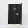 Effetto cornice in legno massiccio Profilo 39 nero 27x48 cm Vetro antiriflesso