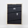 Effetto cornice in legno massiccio Profilo 39 nero 27x48 cm Vetro antiriflesso