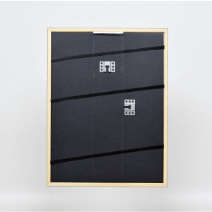 Cornice effetto legno massello profilo 39 nero 29,7x42 cm vetro antiriflesso