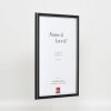 Cornice effetto legno massello profilo 39 nero 29,7x42 cm vetro antiriflesso