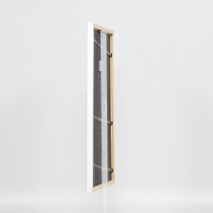 Effetto cornice in legno massiccio Profilo 39 bianco 40x60 cm Vetro antiriflesso