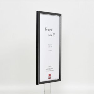 Cornice effetto legno massello profilo 39 nero 50x65 cm vetro antiriflesso