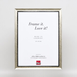 Cornice per foto in legno Effect Profilo 40 Argento 13x18 cm Vetro Antiriflesso