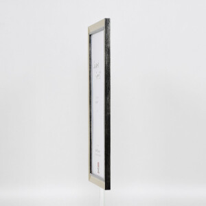 Cornice per foto in legno Effect Profilo 40 Argento 25x30 cm con vetro antiriflesso