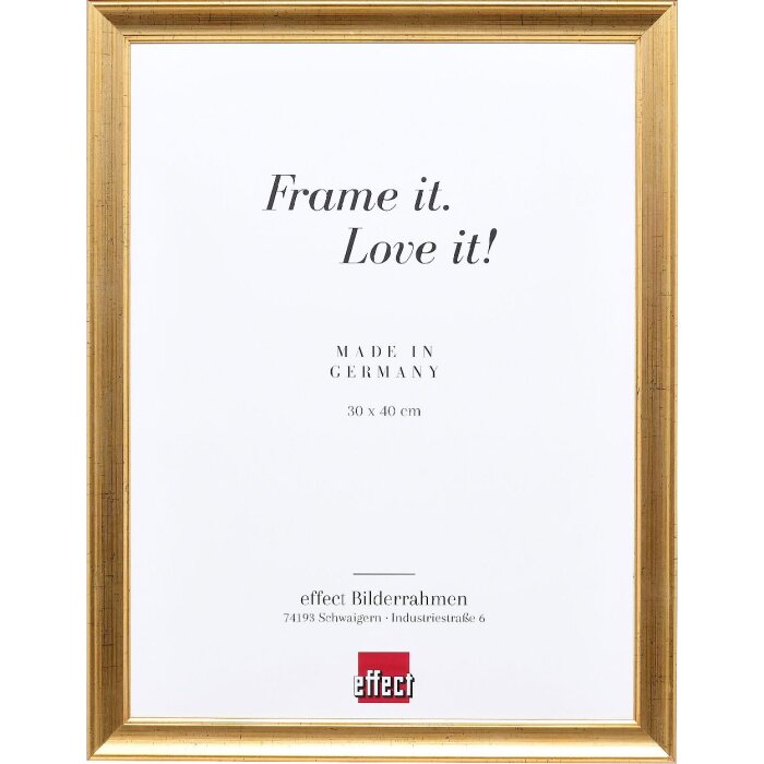 Cornice per foto in legno Effect Profilo 41 Antikgold 25x60 cm con vetro antiriflesso