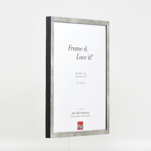 Cornice per foto in legno Effect Profilo 42 con vetro antiriflesso argento 10x15 cm