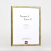 Cornice per foto in legno Effect Profilo 42 con vetro antiriflesso antico oro 20x28 cm