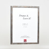 Cornice per foto Effect con profilo in legno 42, vetro antiriflesso antracite 35x50 cm