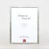 Cornice per foto in legno Effect Profil 42 con vetro antiriflesso argento 40x40 cm