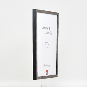 Cornice per foto Effect in legno profilo 42 con vetro antiriflesso antracite 30,5x91,5 cm