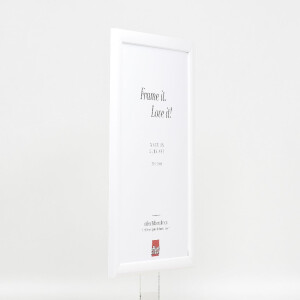 Cornice per foto in legno Effect Profilo 43 Bianco Lucido 13x13 cm con vetro antiriflesso