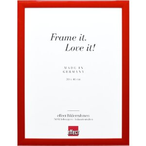 Cornice per foto in legno profilo 43 rosso lucido 20x28 cm