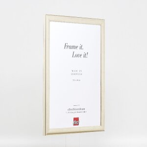 Cornice per foto in legno effect Profil 43 Argento 27x48 cm