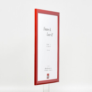 Cornice per foto in legno Effect profilo 43 rosso lucido 61x91,5 cm vetro antiriflesso