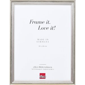 Cornice in legno Effect Profilo 44 Argento 23x70 cm