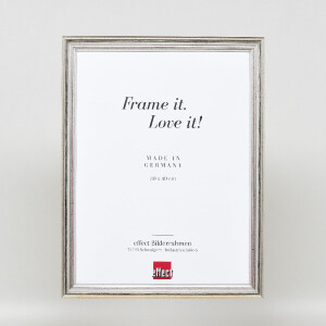 Cornice in legno Effect Profilo 44 Argento 29,7x42 cm vetro antiriflesso