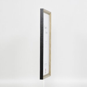 Cornice per foto in legno massiccio effect Profilo 48 Oro 7x10 cm Vetro antiriflesso