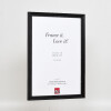 Cornice per foto in legno Effect Profilo 48 Nera 13x13 cm con vetro antiriflesso