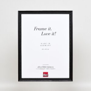 Cornice in legno Effect Profilo 48 Nero 20x20 cm con vetro antiriflesso