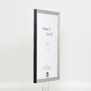Cornice per foto in legno Effect Profilo 48 Argento 45x60 cm Vetro antiriflesso
